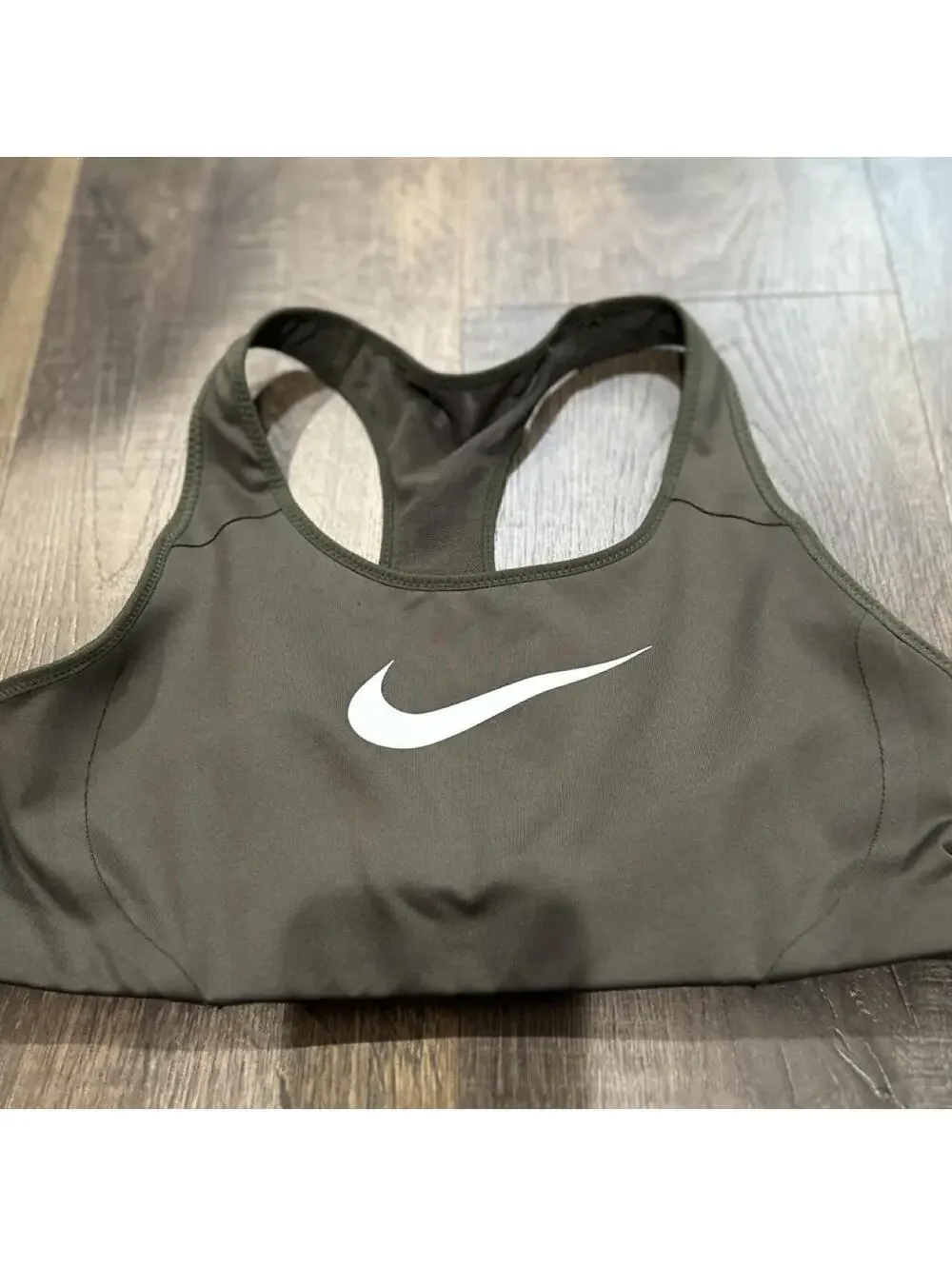 Nike Women's Khaki and Green Bra